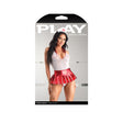 Fantasy Lingerie Pulse Check Nurse Costume Set L/XL Red complete packaging display of nurse outfit.