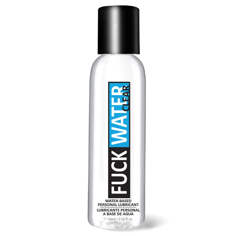 Fuck Water-based Clear Lubricant 2 Oz bottle showcasing water-based personal lubricant for enhanced comfort.