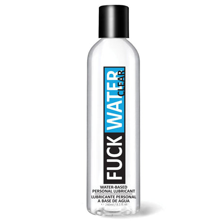 Fuck Water-based Clear Lubricant 8 Oz bottle, designed for smooth and reliable personal lubrication.