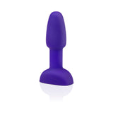 b-Vibe Rimming Petite Remote Control Butt Plug Purple displayed on a white background.