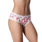 Sweet Treats Crotchless Boy Short with Lube Peach L/XL - Image 2