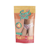 Sweet Treats Crotchless Boy Short with Lube Peach L/XL