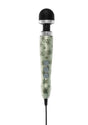 Doxy Die Cast 3 Wand Plug-In Wand Massager Cannabis Pattern with sleek design and cannabis leaf motifs.