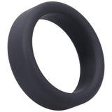 Tantus Super Soft C-Ring Onyx in sleek black silicone designed for comfort and performance enhancement.