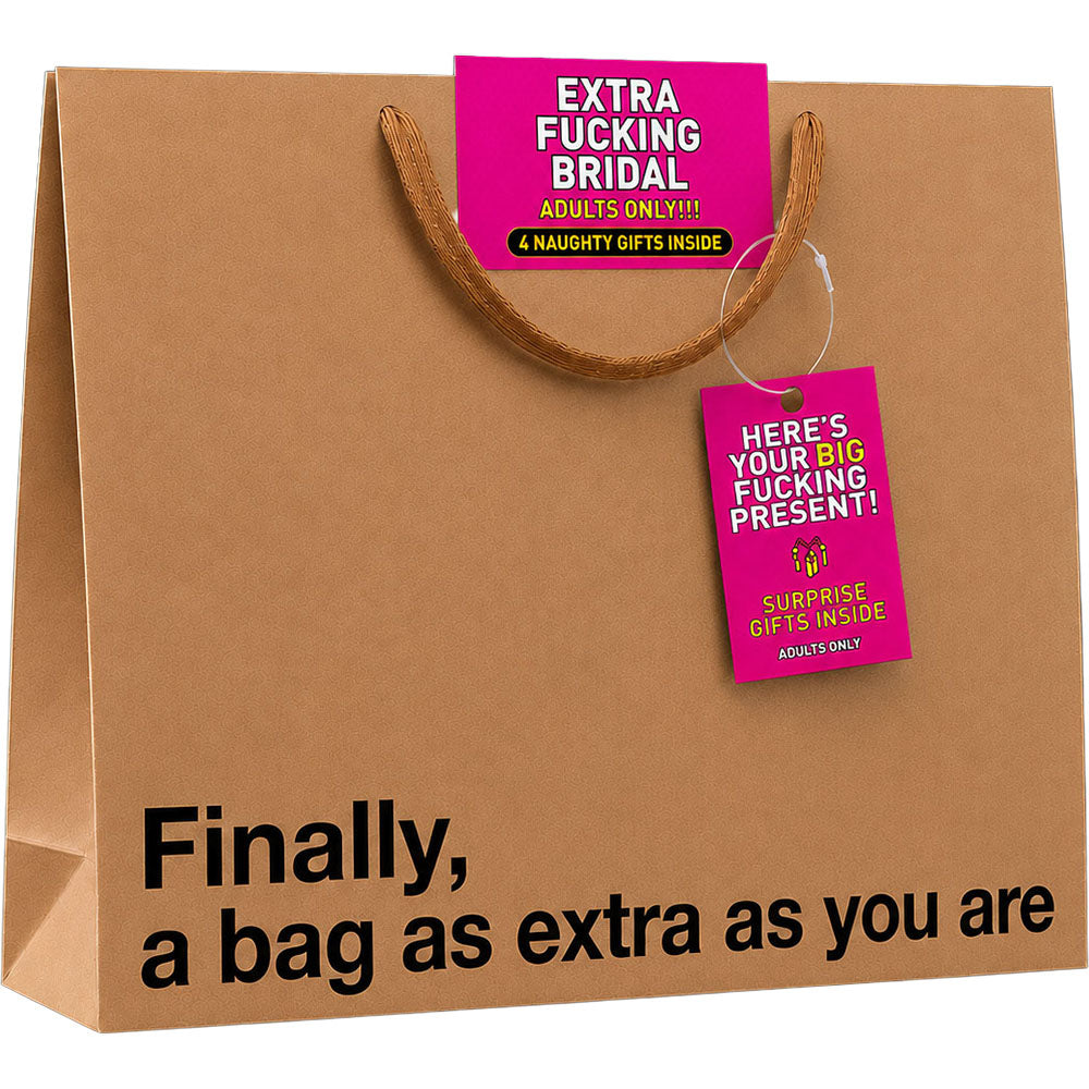 Extra Fucking Bridal Big Present Gift Bag
