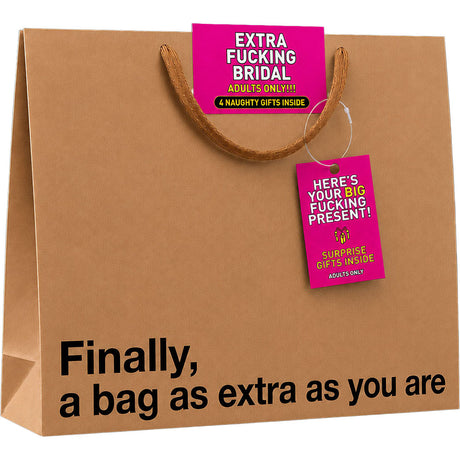 Extra Fucking Bridal Big Present Gift Bag