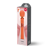 Fun Factory Vim Wand Massager Orange in packaging with ergonomic design for pleasurable experiences.