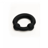 Sport Fucker Fusion Ring Grand Prix Regular Cock Ring in soft black silicone with embedded metal balls.