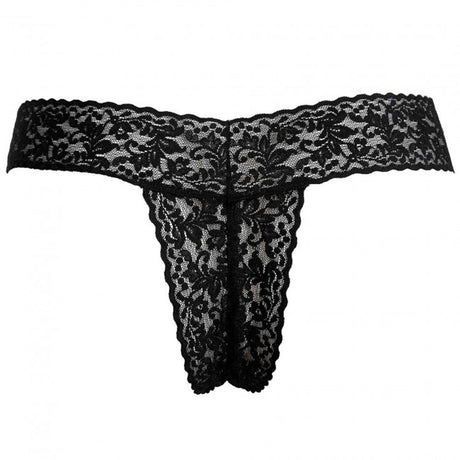 Love To Love Secret Panty 2 Vibrating Panty Black Onyx, black lace G-string design, perfect for discreet pleasure.