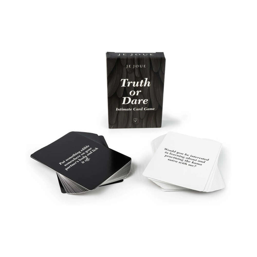 Je Joue The Naughty Collection 4-piece Gift Set includes Truth or Dare Intimate Card Game for couples.