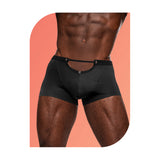 Male Power Wow Magnificence Mini Short Black Large showcasing a bold cut-out design and modern silhouette.