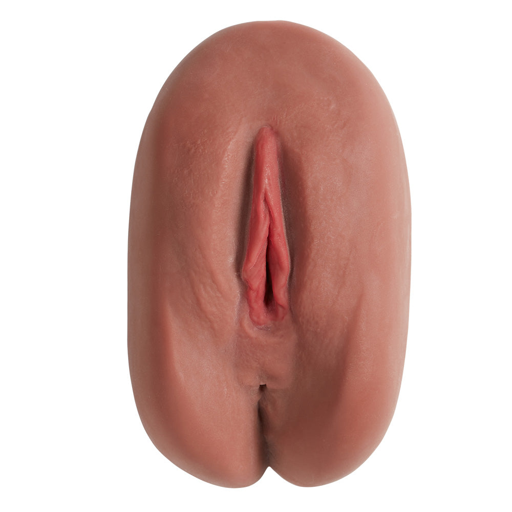 Cloud 9 Personal Pussy & Anal Body Mold Stroker Brown realistic vaginal opening close-up