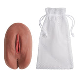 Cloud 9 Personal Pussy & Anal Body Mold Stroker Brown with a mesh storage pouch, showcasing realistic dual openings.