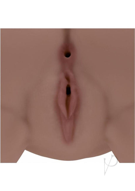 Xkin Clara Vossi Dual Entry TPE Masturbator Chocolate - Image 4