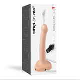 Strap-On-Me Small Squirting Cum Dildo Vanilla package featuring realistic design and built-in ejaculation system.
