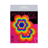 Pastease Rainbow Daisy Pasties vibrant flower-shaped pasties in packaging, perfect for festivals and themed parties.