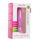 Shots Toys Silky Buttplug Big Pink package showcasing its design for anal stimulation.