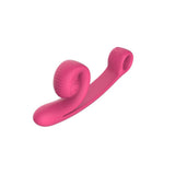 Snail Vibe Curve Dual Stimulator Pink, curved dual stimulator for G-spot and A-spot pleasure.