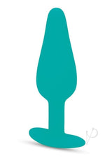 Bodywand 4Play Quiver Rechargeable Butt Plug Aqua in aqua color with smooth tapered design