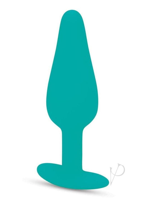 Bodywand 4Play Quiver Rechargeable Butt Plug Aqua in aqua color with smooth tapered design