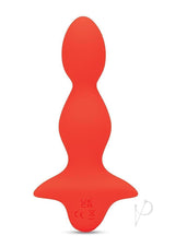 Bodywand 4Play Buzzy Beads Rechargeable Anal Beads Orange, contoured beaded vibrator for varied sensations and comfort.