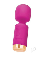 Bodywand Power Bliss Set (3 Piece) Assorted Colors - Pink wand massager with gold accents.