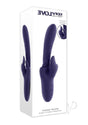 Evolved Tongue Twisted Silicone Clitoral Stimulator Purple packaging featuring flicking tongues and controls.