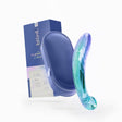 Biird Kalii Glass G-spot Dildo elegantly displayed with case and packaging for targeted pleasure.