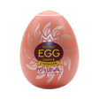 Tenga Egg Shiny II Disposable Masturbator White with bold design and textured package for enhanced pleasure.