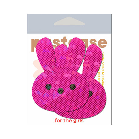Pastease Pink Marshmallow Easter Bunny Nipple Pasties with playful rabbit design for fun and stylish looks.