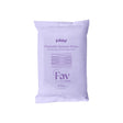 Personal Fav Play Flushable Intimate Wipes 10-pack package front view with calming design.