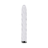 Playboy In A Twist Rechargeable Glass Vibrator White