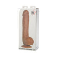 Adam & Eve Adam's Colossal 12 Inch Dildo Brown packaging, showcasing its realistic design and size.