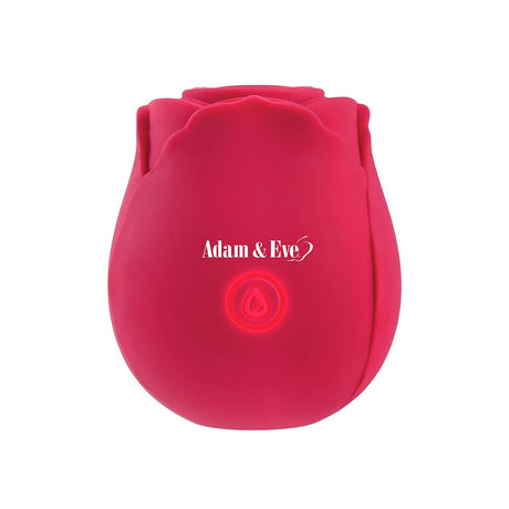 Adam & Eve Eve's Ravishing Suction Rose Clitoral Stimulator in a vibrant rose design.