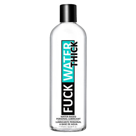 Fuck Water Thick Clear Water-based Lubricant 16 Oz bottle showing water-based personal lubricant