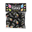 Bag Of Fucks I Have To Give Bag of 25, featuring tart candies in mini packs with bold designs.
