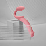 Strap-On-Me Silicone Bendable Strapless Strap-On Pink XLarge displayed against contemporary background.