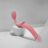 Strap-On-Me Silicone Bendable Strapless Strap-On Pink XLarge displayed on a minimalistic surface with soft lighting.