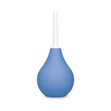 b-Vibe Compact Enema Douche Blue designed for convenient and discreet hygiene, perfect for travel
