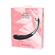 Fifty Shades of Grey Sweet Pressure Silicone and Metal Wand packaging featuring elegant design.