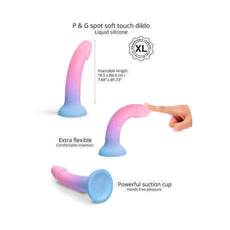 Love to Love Dildolls Utopia XLarge, silicone dildo with P&G touch, flexible design and powerful suction cup for hands-free pleasure.