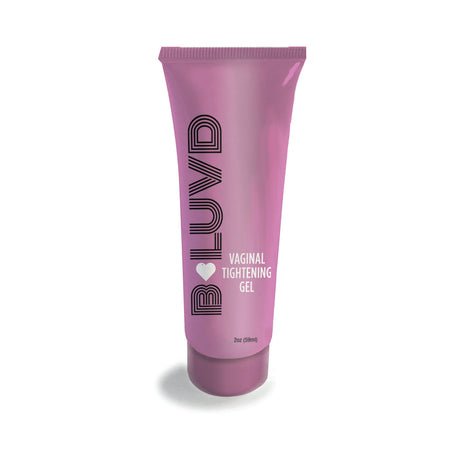 B-luvd Vaginal Tightening Gel 2 Oz in a pink tube, designed for intimate wellness and personal confidence.