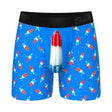 Shinesty The Popsicle Stick Apex USA Underwear with Fly M featuring a colorful popsicle design on blue fabric.