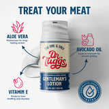 Dr Tuggs Gentleman's Masturbation Lotion 3.4 Oz with aloe vera, avocado oil, and vitamin E for smooth gliding.