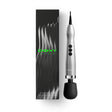 Doxy Die Cast Max Plug-in Wand Massager Silver with packaging, showcasing design and features.