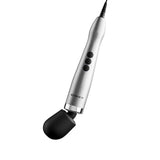 Doxy Die Cast Max Plug-in Wand Massager Silver with sleek design and powerful functionality.