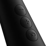 Close-up of the control buttons on the Doxy Original Wand Massager Black for easy operation.