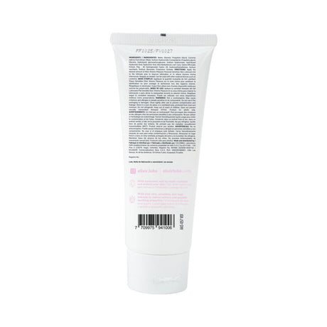 Elixir Lubricant Sensitive Skin 3.4 Oz tube with ingredients and usage instructions on the back.