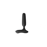 Lovense Glint Touch-Responsive Vibrating Butt Plug Black showcased in sleek black design.