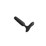 Lovense Glint Touch-Responsive Vibrating Butt Plug Black shown in sleek black design for enhanced pleasure.